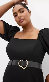 Collins Puff Sleeve Belted Maxi Dress