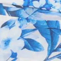 Short Sleeve Bluebell Print Wrap Midi Dress