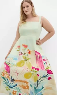Sorrento Print Maxi Dress