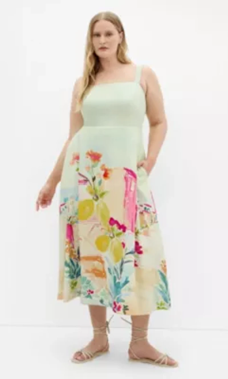 Sorrento Print Maxi Dress
