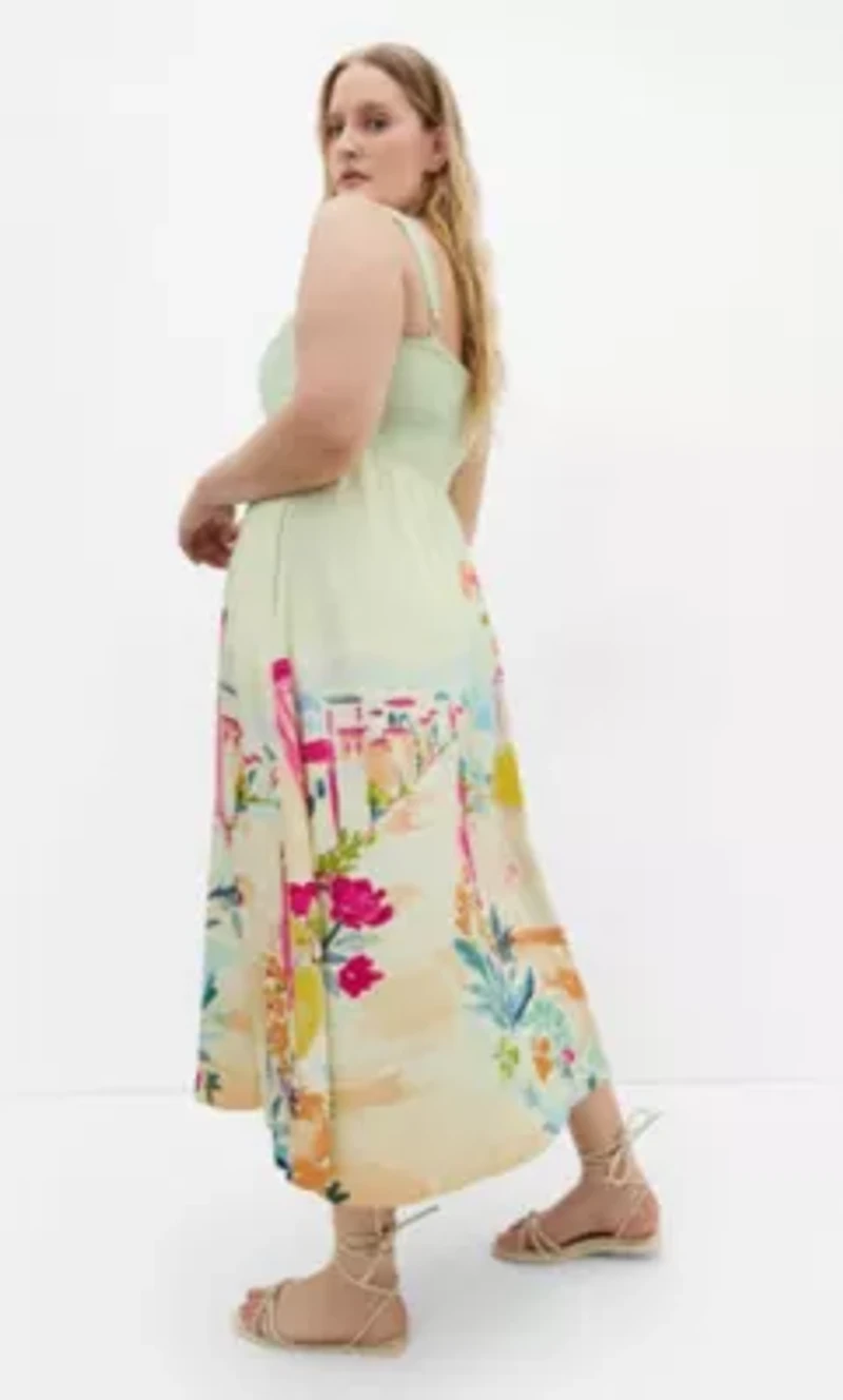 Sorrento Print Maxi Dress