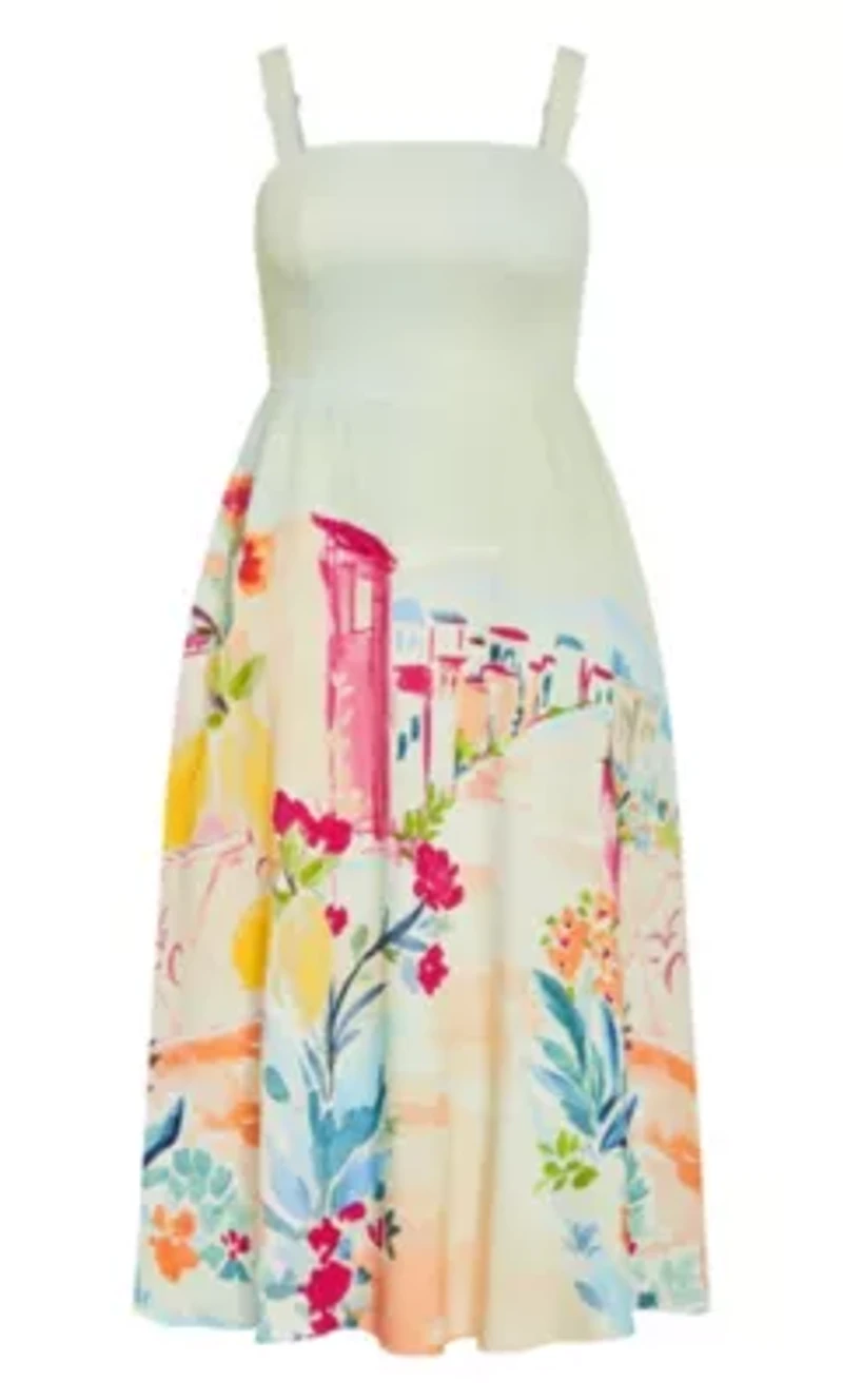 Sorrento Print Maxi Dress