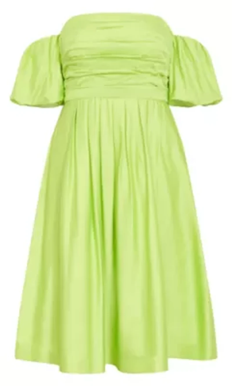 Rosalee Puff Sleeve Midi Dress