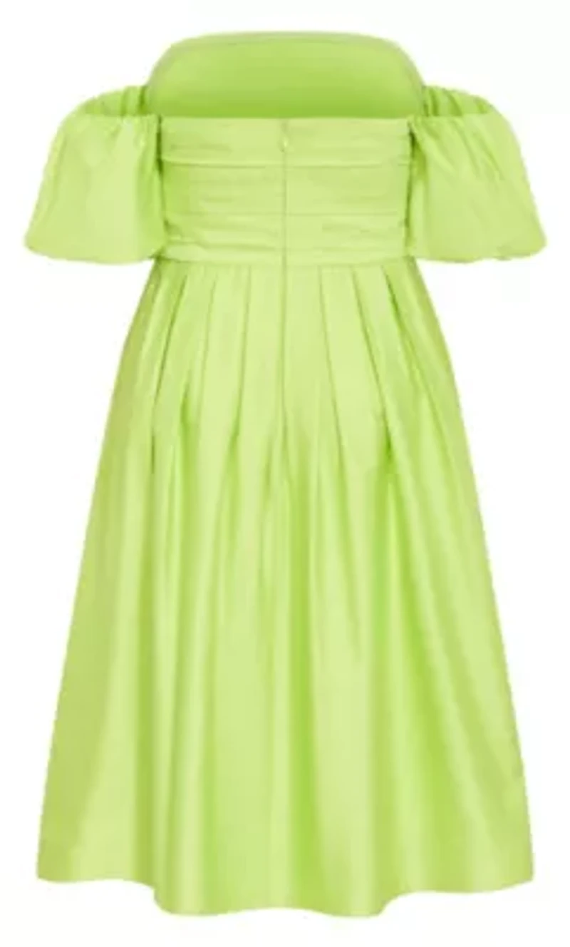 Rosalee Puff Sleeve Midi Dress