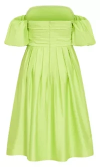 Rosalee Puff Sleeve Midi Dress
