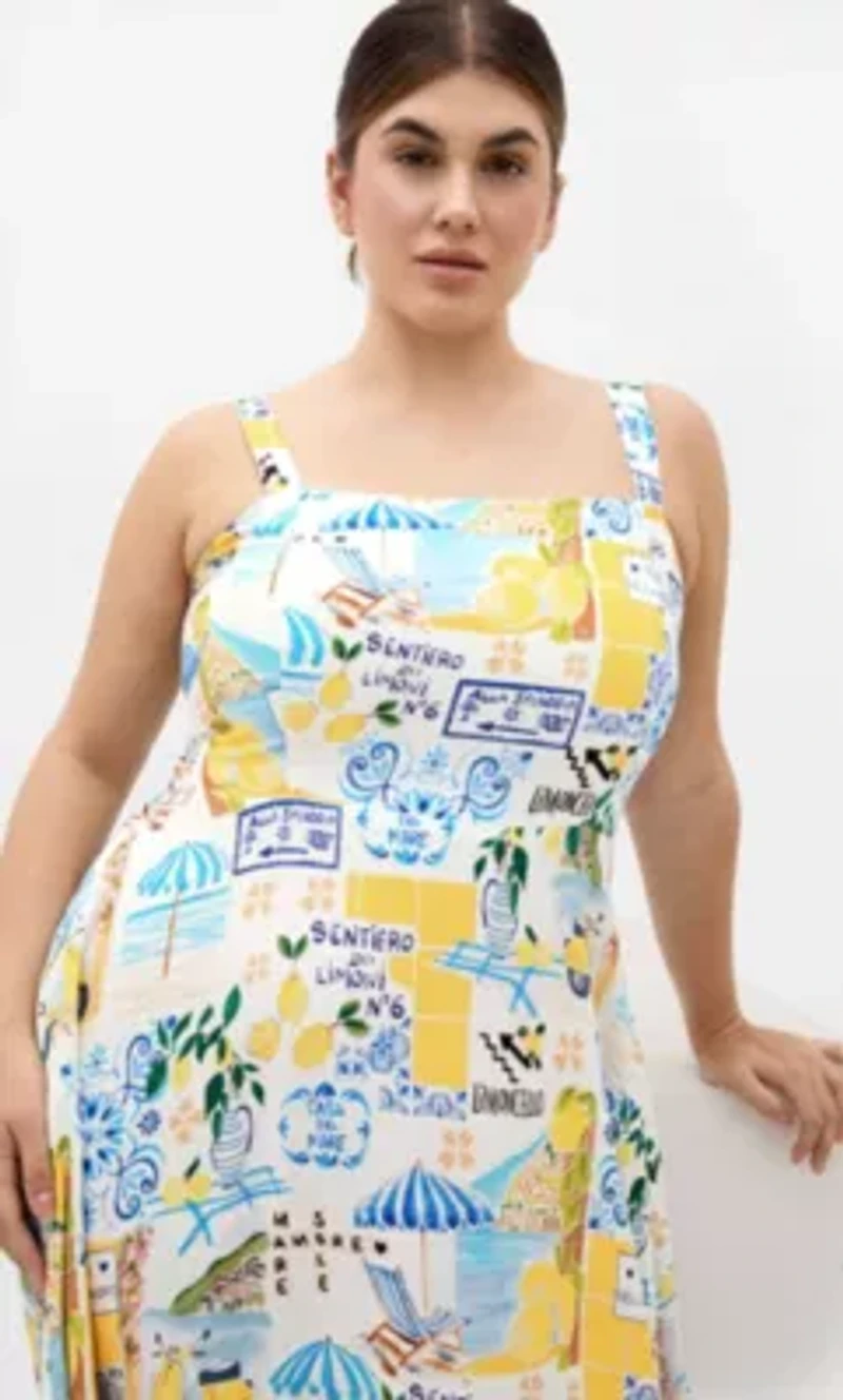Collins Amalfi Print Maxi Dress