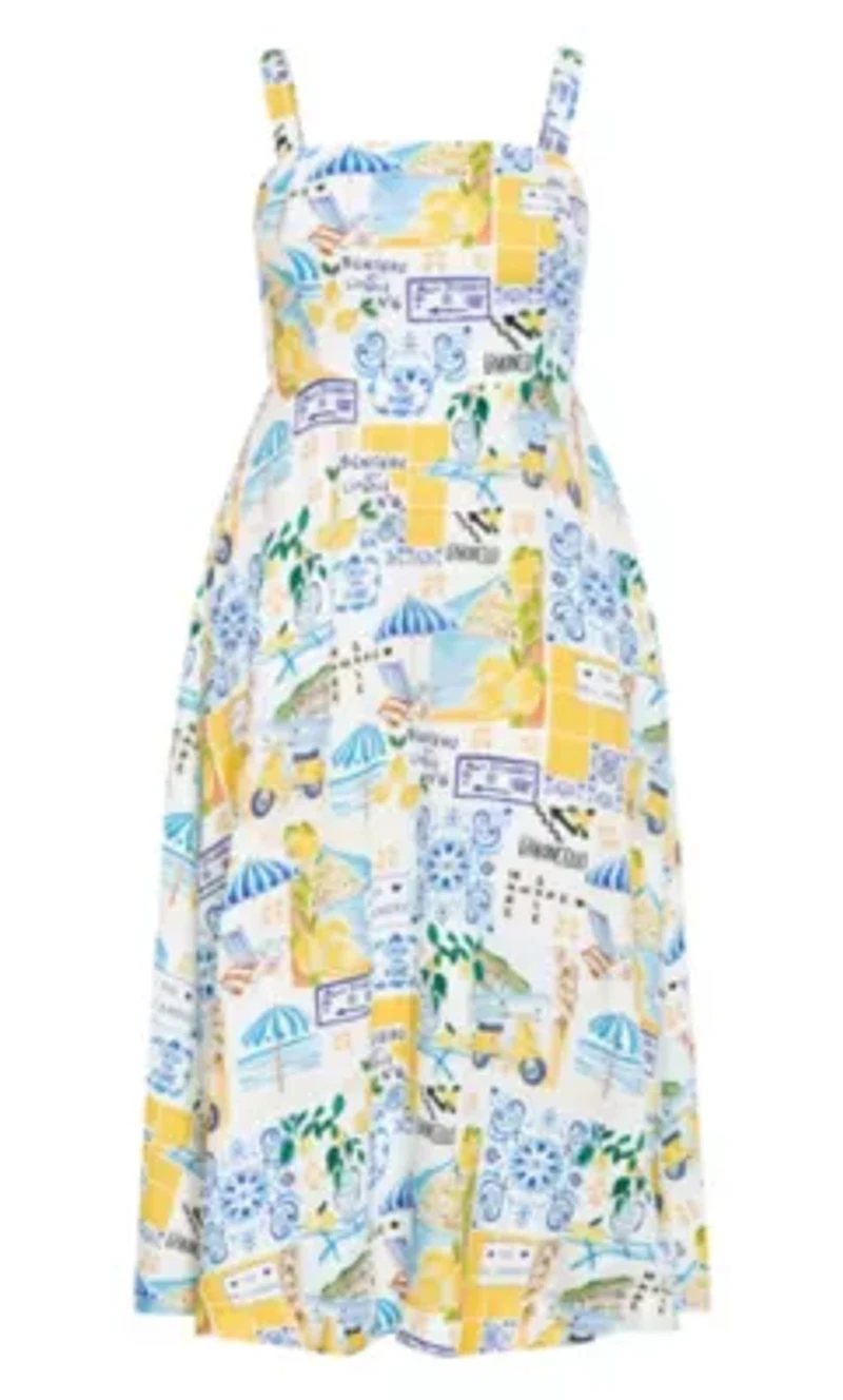 Collins Amalfi Print Maxi Dress
