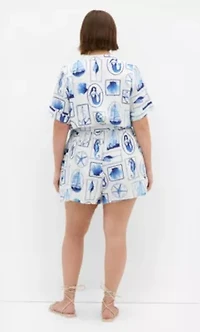 Elise Amalfi Print Playsuit