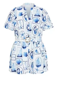 Elise Amalfi Print Playsuit
