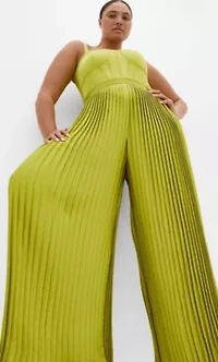 Palazzo Pleat Jumpsuit