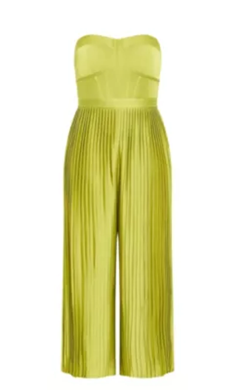 Palazzo Pleat Jumpsuit