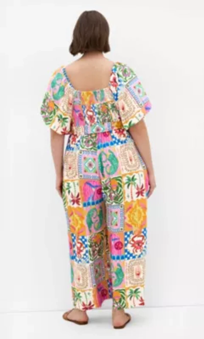 Positano Print Jumpsuit
