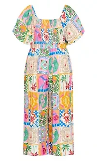 Positano Print Jumpsuit
