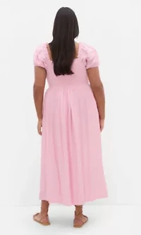 Ariella Crochet Trim Midi Dress