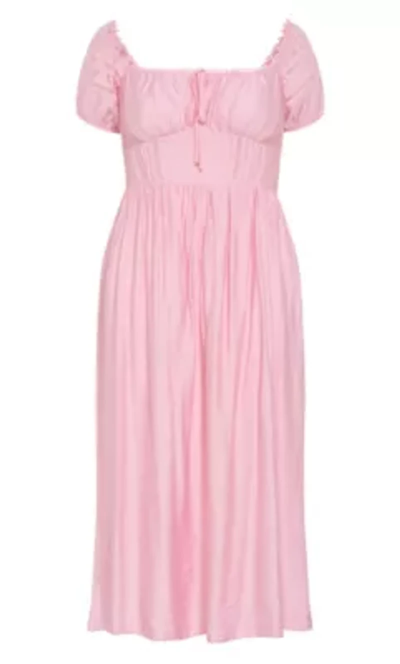 Ariella Crochet Trim Midi Dress