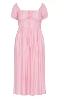 Ariella Crochet Trim Midi Dress