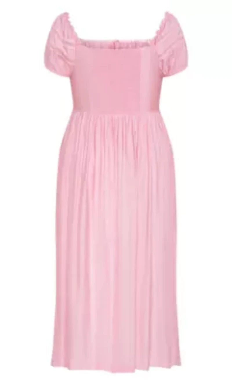 Ariella Crochet Trim Midi Dress