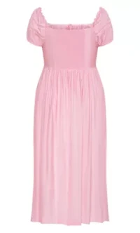 Ariella Crochet Trim Midi Dress