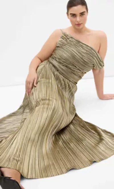 Kamila Cowl Neck Metallic Dress