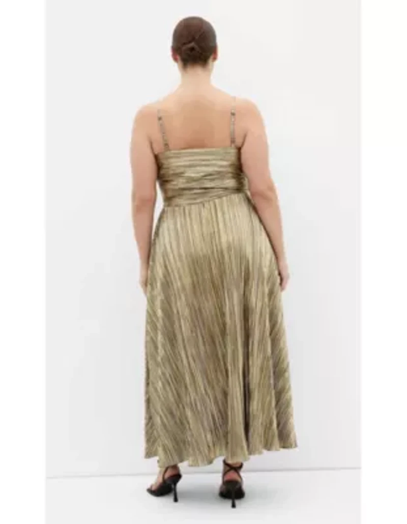 Kamila Cowl Neck Metallic Dress