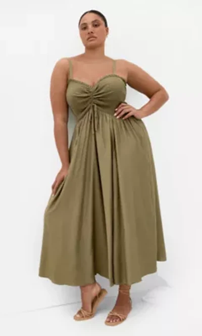 Maui Shirred Maxi Dress