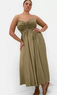 Maui Shirred Maxi Dress