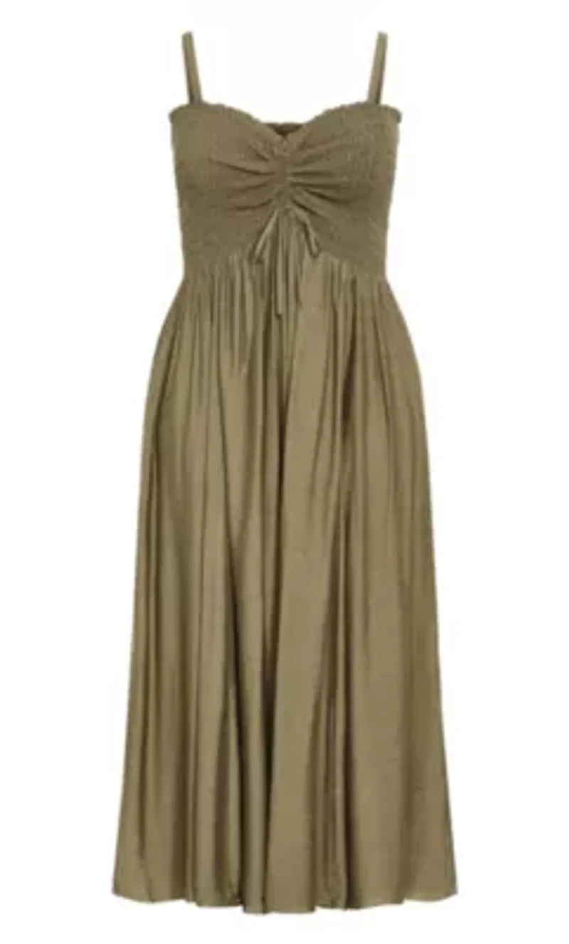Maui Shirred Maxi Dress
