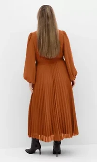 Finley Sheer Pleat Dress