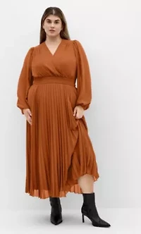 Finley Sheer Pleat Dress