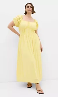Arielle Lace Trim Maxi Dress