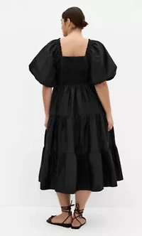 Fantasy Puff Sleeve Midi Dress