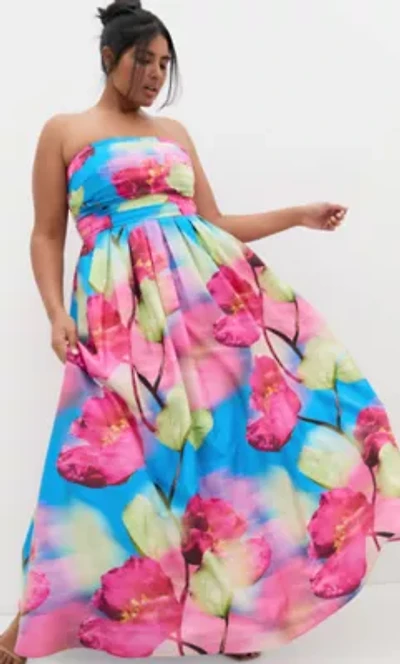 Rosalee Sleeveless Print Maxi Dress