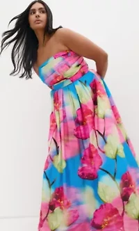 Rosalee Sleeveless Print Maxi Dress