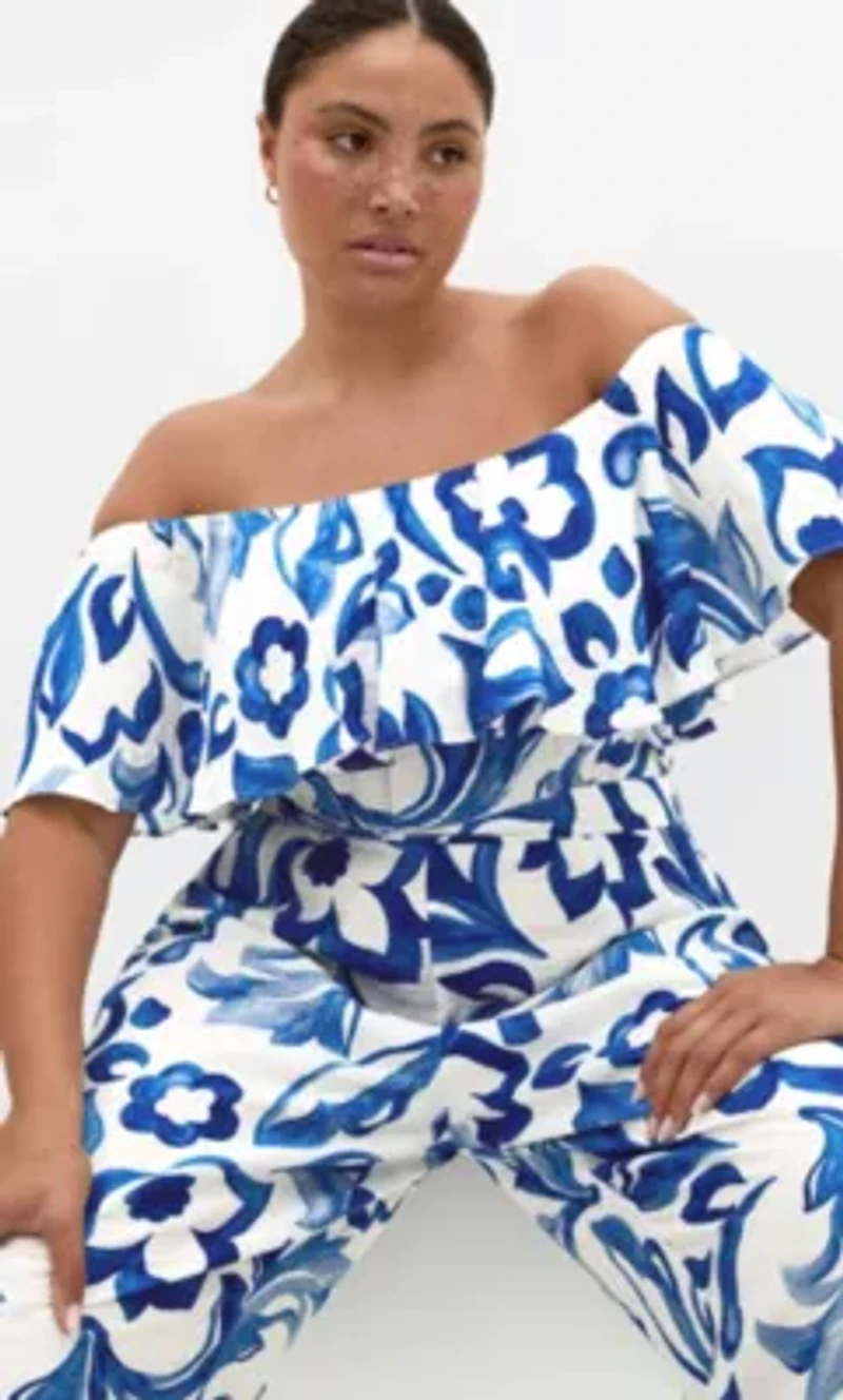 Peta Mykonos Print Jumpsuit