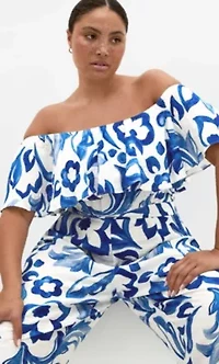 Peta Mykonos Print Jumpsuit
