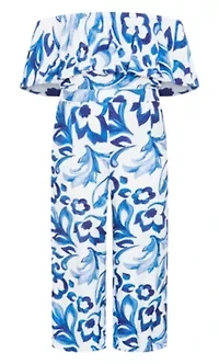 Peta Mykonos Print Jumpsuit