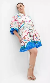 Tahlia Spirit Print Mini Dress