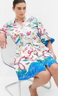 Tahlia Spirit Print Mini Dress