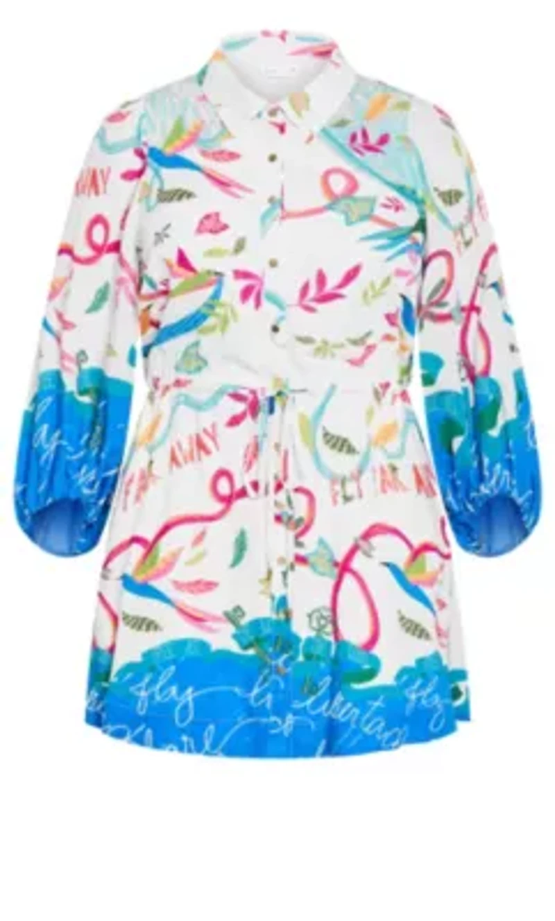 Tahlia Spirit Print Mini Dress