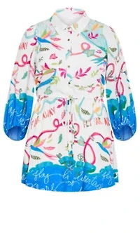 Tahlia Spirit Print Mini Dress