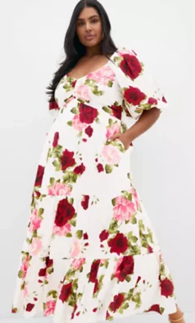 Mindy Print Maxi Dress