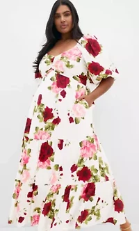 Mindy Print Maxi Dress