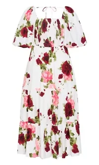 Mindy Print Maxi Dress