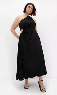 Aliza Pleat Maxi Dress