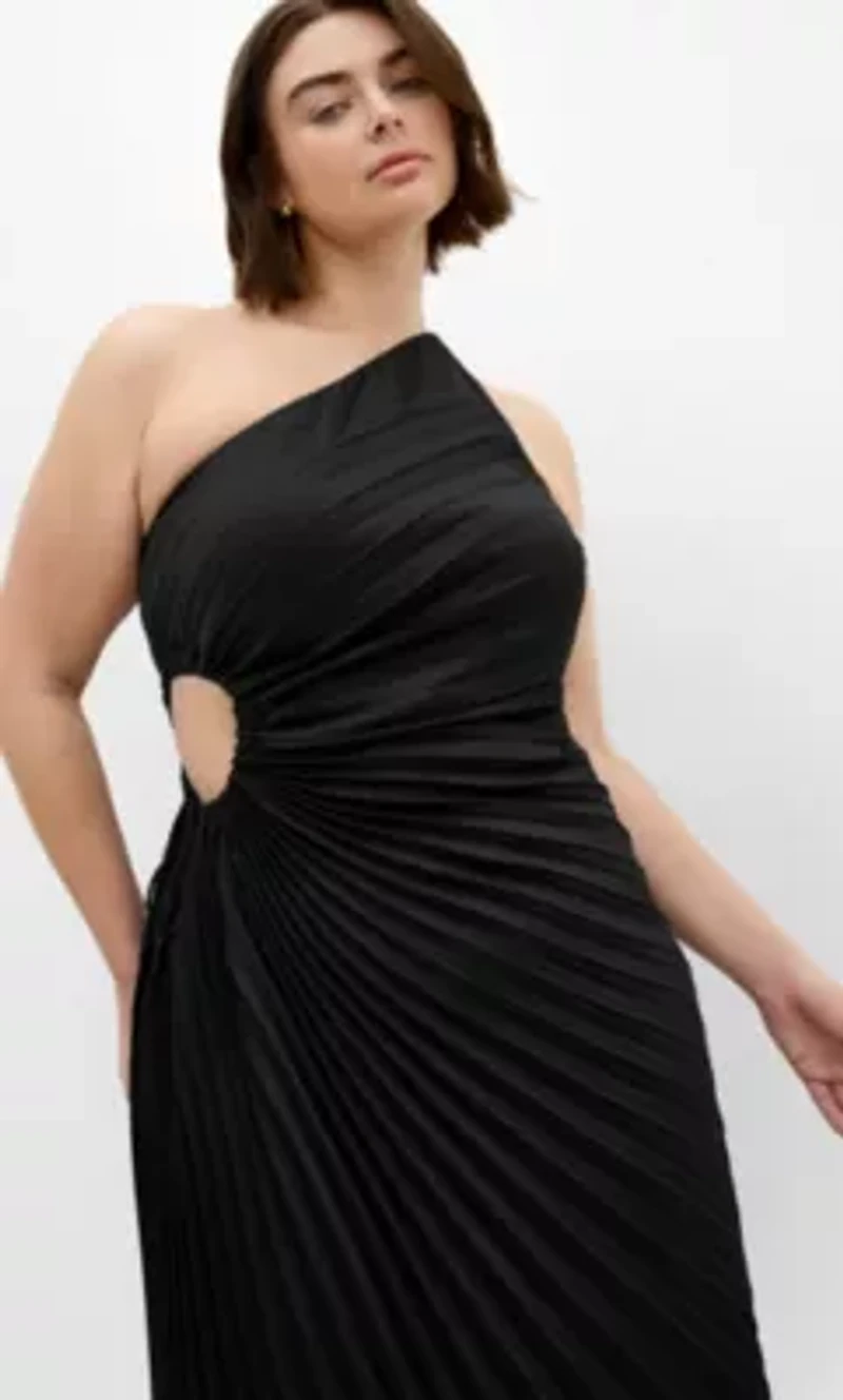 Aliza Pleat Maxi Dress