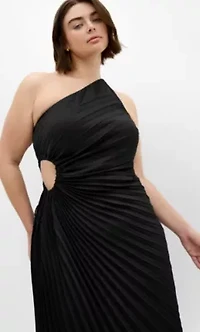 Aliza Pleat Maxi Dress