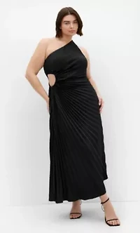 Aliza Pleat Maxi Dress