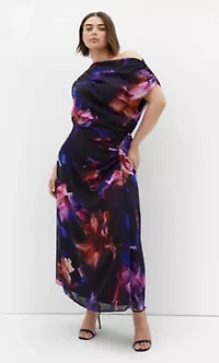Vivid Print Maxi Dress