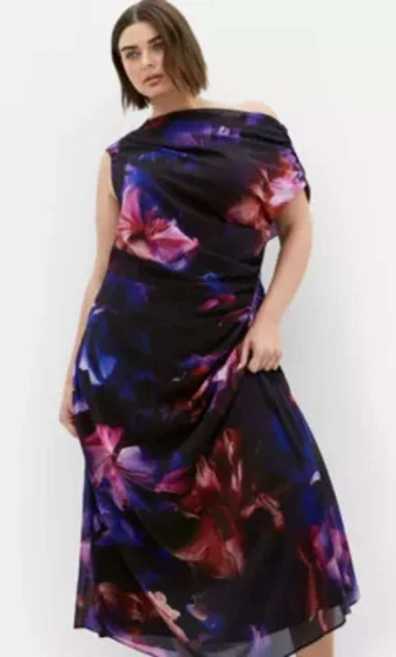 Vivid Print Maxi Dress