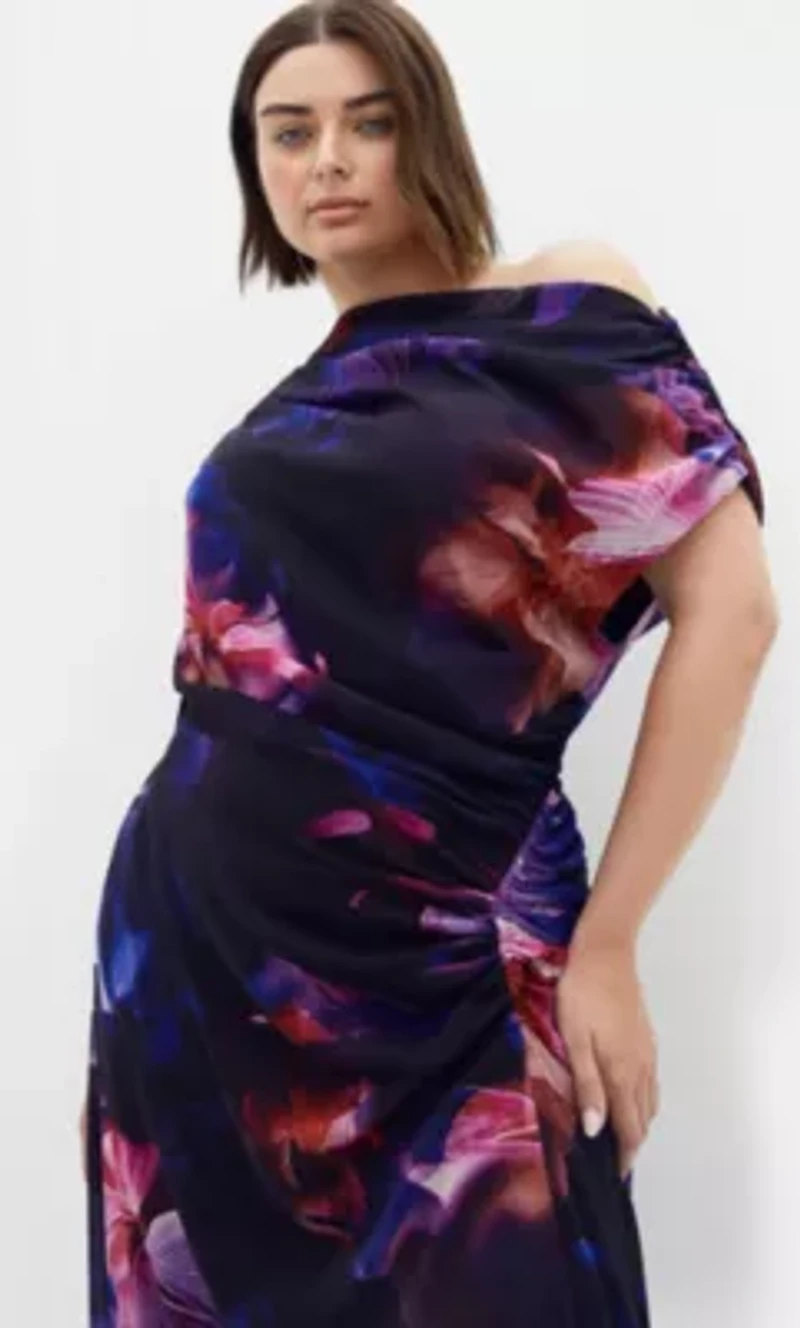 Vivid Print Maxi Dress